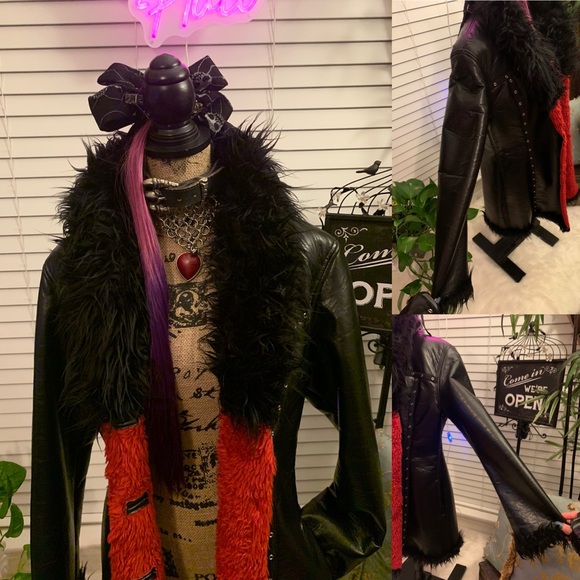 Tripp Nyc Monster Fur Jacket Coat - Picture 10 of 17